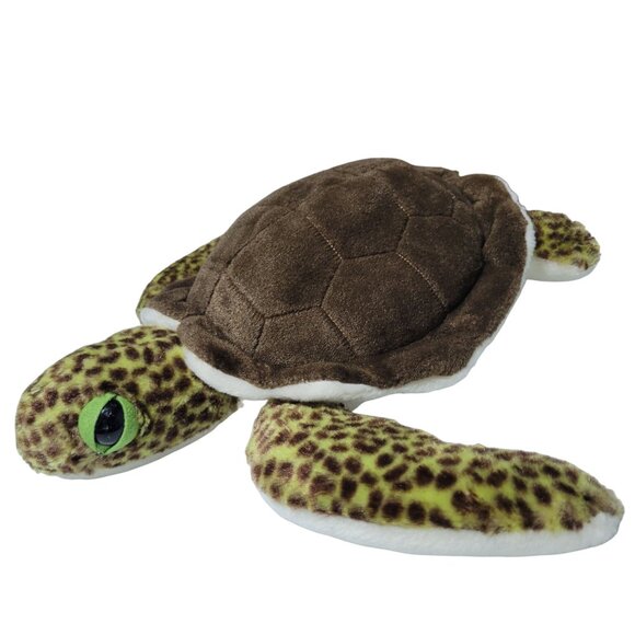 Wild Republic Sea Turtle 13 inch Plush Spotted Realistic Stuffed Animal Toy - Picture 1 of 10